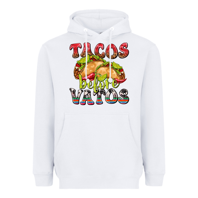 Tacos Before Vatos Heavyweight Hoodie by texasbilliewilder | Teevron