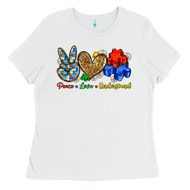 Peace Love Understand Ladies Tee by Zillion Design Studio | Teevron