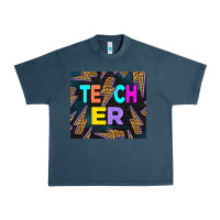 Midnight Navy Teacher Day Urban Heavy Tee - LillyAllenDesigns