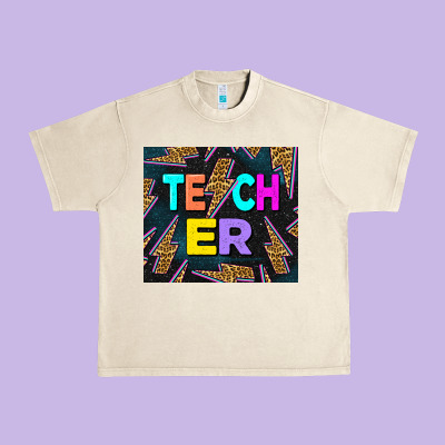 Teacher Day Urban Heavy Tee Designed By Lillyallendesigns