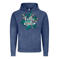 Vintage Denim hello winter Vintage Hoodie - AdoDesignShop