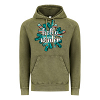 Vintage Olive hello winter Vintage Hoodie - AdoDesignShop