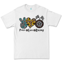 White peace love racing Premium Tee - CowhideDigitalArt
