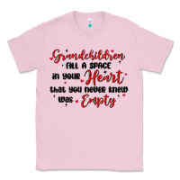 Bubblegum Pink grandchildren fill a space in your heart Classic Tee - MaliasSmallBusiness