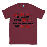 Burgundy grandchildren fill a space in your heart Classic Tee - MaliasSmallBusiness