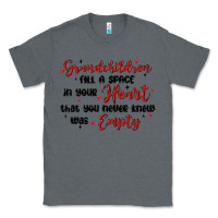 Charcoal Heather grandchildren fill a space in your heart Classic Tee - MaliasSmallBusiness
