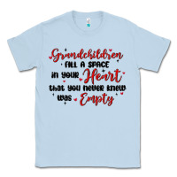 Dusty Blue grandchildren fill a space in your heart Classic Tee - MaliasSmallBusiness