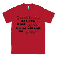 Red grandchildren fill a space in your heart Classic Tee - MaliasSmallBusiness