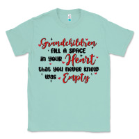 Seafoam grandchildren fill a space in your heart Classic Tee - MaliasSmallBusiness