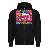 Black mama cita cactus serape Zipper Hoodie - LillyAllenDesigns