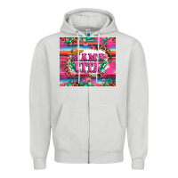 Dove Grey mama cita cactus serape Zipper Hoodie - LillyAllenDesigns