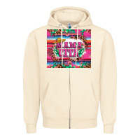 Sandshell mama cita cactus serape Zipper Hoodie - LillyAllenDesigns