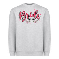 Heather Grey bride Heavyweight Sweatshirt - MaliasSmallBusiness