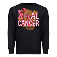 Black heal cancer for nothing is impossible with god Premium Sweatshirt - NancyCooperArtShop
