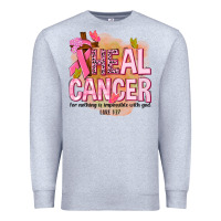 Heather Grey heal cancer for nothing is impossible with god Premium Sweatshirt - NancyCooperArtShop