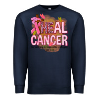 Navy heal cancer for nothing is impossible with god Premium Sweatshirt - NancyCooperArtShop