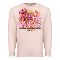 Pale Pink heal cancer for nothing is impossible with god Premium Sweatshirt - NancyCooperArtShop