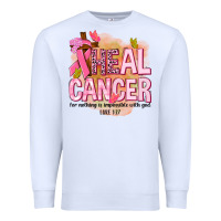 White heal cancer for nothing is impossible with god Premium Sweatshirt - NancyCooperArtShop