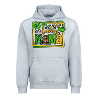 Heather Grey One lucky mama St. Patrick's Urban Hoodie - OliviaCreatesArt