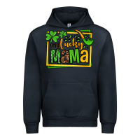 Navy One lucky mama St. Patrick's Urban Hoodie - OliviaCreatesArt