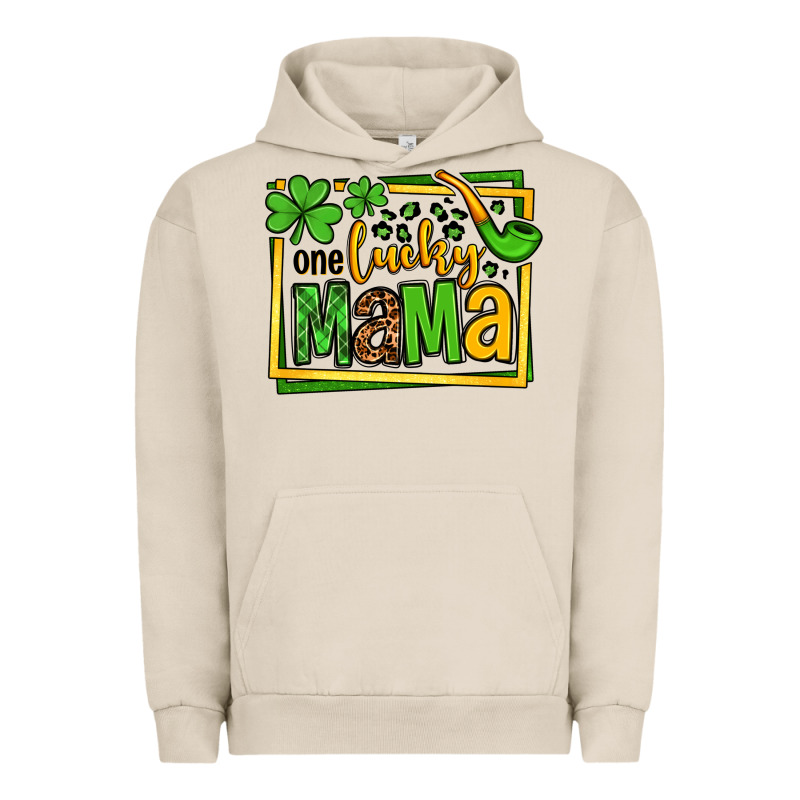One Lucky Mama St. Patrick's Urban Hoodie by OliviaCreatesArt | Teevron
