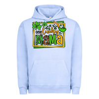 Pigment Grape Ice One lucky mama St. Patrick's Urban Hoodie - OliviaCreatesArt