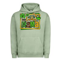 Pigment Oil Green One lucky mama St. Patrick's Urban Hoodie - OliviaCreatesArt