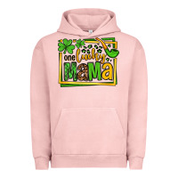 Pigment Salmon One lucky mama St. Patrick's Urban Hoodie - OliviaCreatesArt