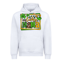 White One lucky mama St. Patrick's Urban Hoodie - OliviaCreatesArt