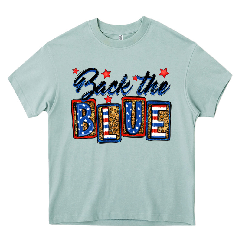 Back The Blue Heavy Core Tee by Neo Western | Teevron
