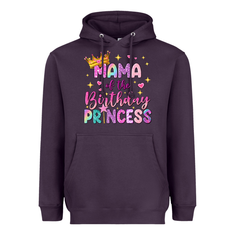 Mama Of The Birthday Princess Heavyweight Hoodie by NancyCooperArtShop | Teevron