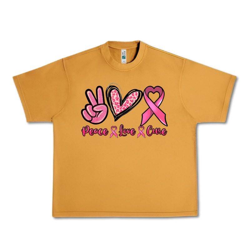 Peace Love Cure Urban Heavy Tee by NancyCooperArtShop | Teevron