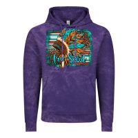 Cloud Purple free spirit native american indian headdress Vintage Hoodie - Artiststas