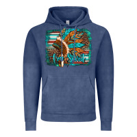 Vintage Denim free spirit native american indian headdress Vintage Hoodie - Artiststas