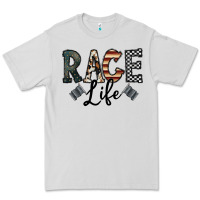 Dove Grey race life Premium Tee - CowhideDigitalArt