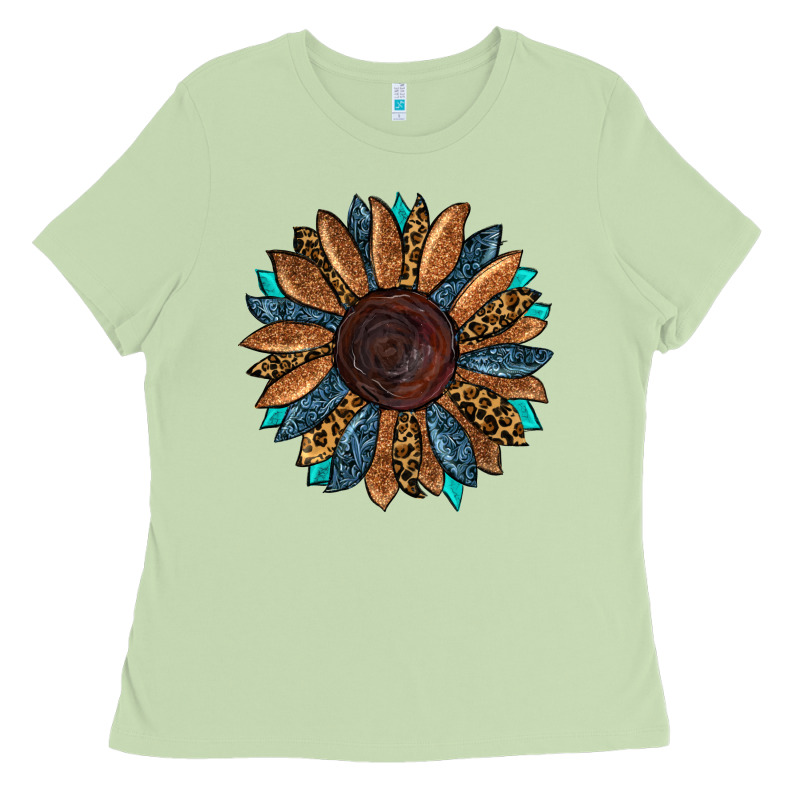 Fall Tooled Lather Leopard Ladies Tee by RanaPortraitStore | Teevron