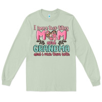 Matcha i have two titles mom and grandma and i rock them Long Sleeve Tee - MaliasSmallBusiness