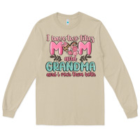 Mushroom i have two titles mom and grandma and i rock them Long Sleeve Tee - MaliasSmallBusiness