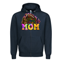 Navy football mom Zipper Hoodie - LillyAllenDesigns