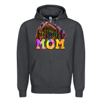 Smoke football mom Zipper Hoodie - LillyAllenDesigns