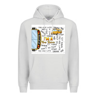 Dove Grey i'm a bus driver school bus Premium Hoodie - TumblerDesignByShophia