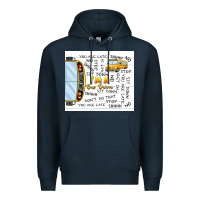 Navy i'm a bus driver school bus Premium Hoodie - TumblerDesignByShophia