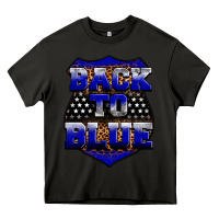 Asphalt Back the blue Heavy Core Tee - Neo Western