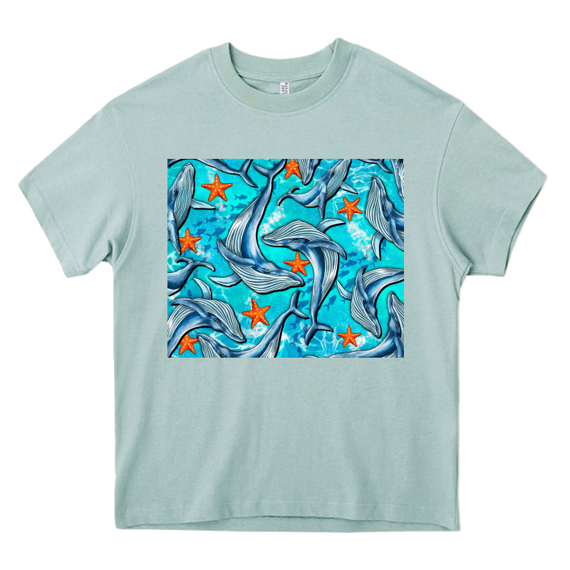 Humpback Whale Mousepad Heavy Core Tee by BarkalooDesign | Teevron