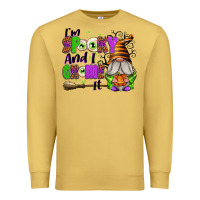 Antique Gold I'm Spooky and I Gnome It Premium Sweatshirt - texasbilliewilder