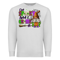 Dove Grey I'm Spooky and I Gnome It Premium Sweatshirt - texasbilliewilder