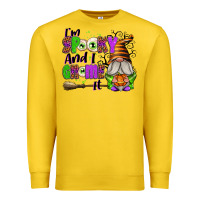 Lemon I'm Spooky and I Gnome It Premium Sweatshirt - texasbilliewilder