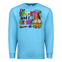 Ocean Blue I'm Spooky and I Gnome It Premium Sweatshirt - texasbilliewilder