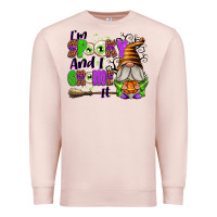 Pale Pink I'm Spooky and I Gnome It Premium Sweatshirt - texasbilliewilder