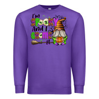 Purple I'm Spooky and I Gnome It Premium Sweatshirt - texasbilliewilder